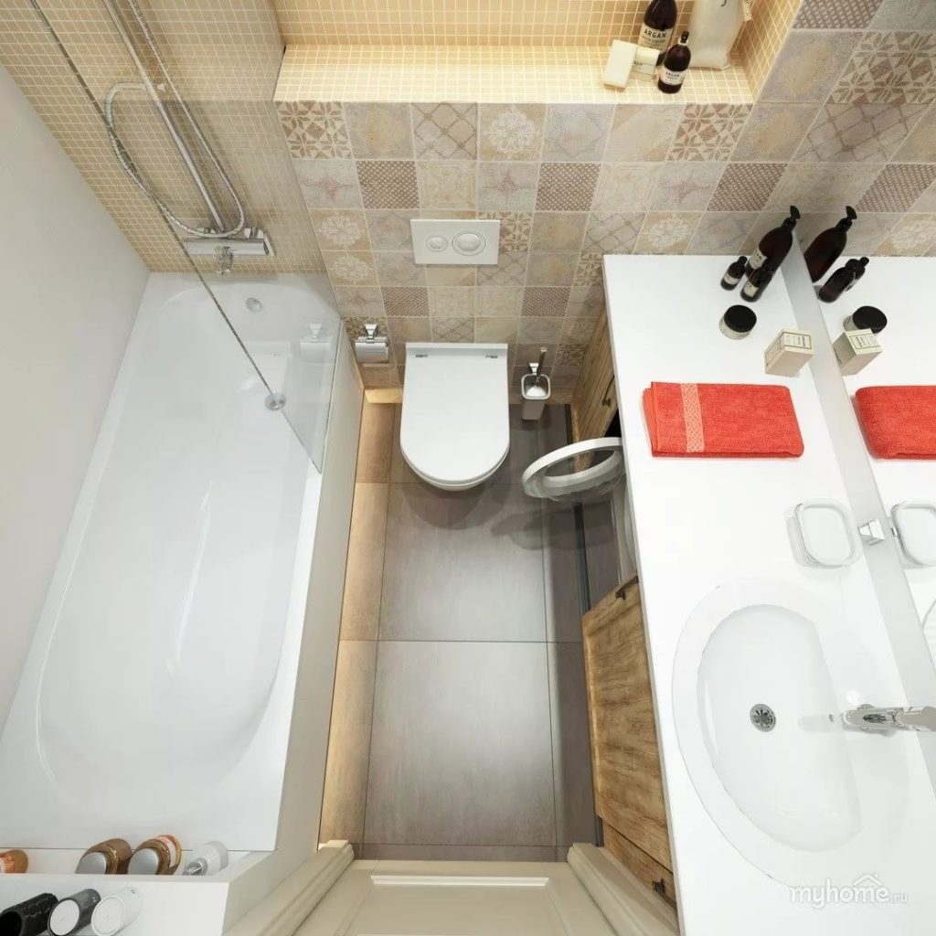 Дизайн интерьер ванной комнаты 3 кв м