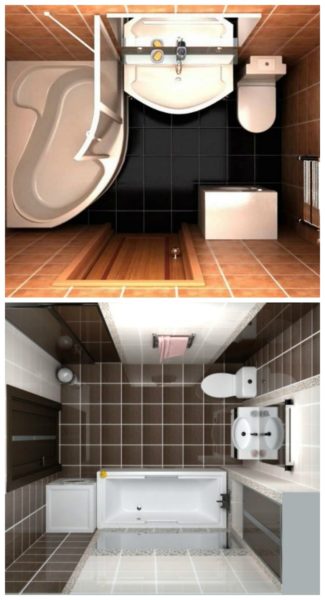 Планировка ванной комнаты 3 кв м - правильное оформление дизайна и интерьера